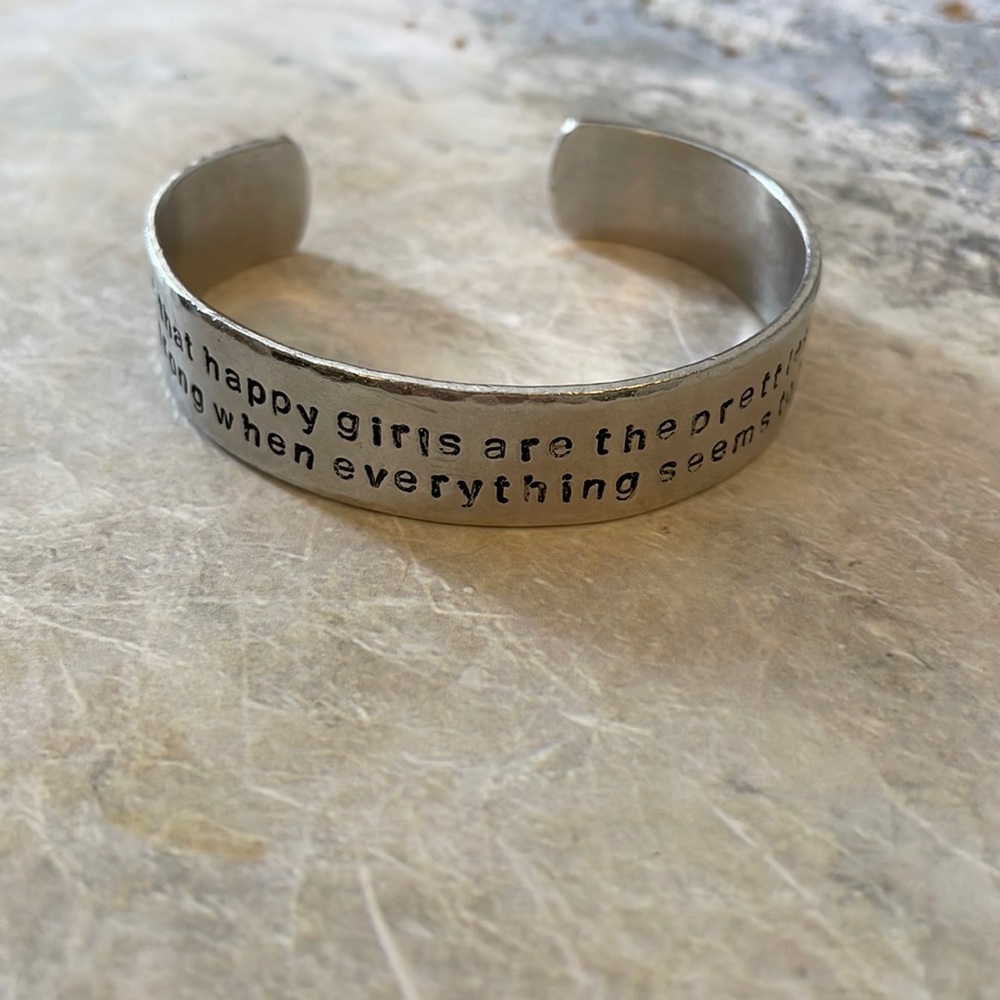 Audrey Hepburn Quote Cuff